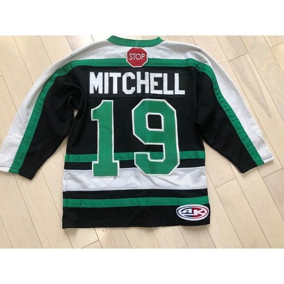 VINTAGE Hockey Jersey XL Youth Patch Mitchell #19 - Picture 3 of 5